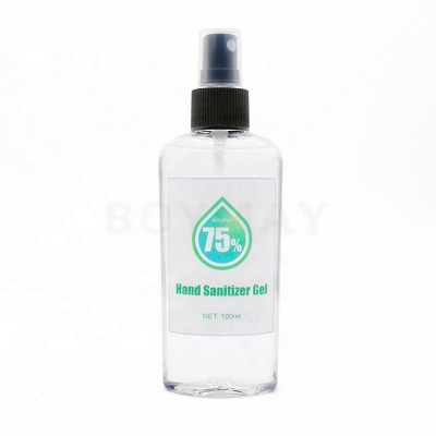 100ml Portable 75% Ethanol Alcohol 99.99% Disinfect Antibacterial Alcohol Hand Sanitizer Gel