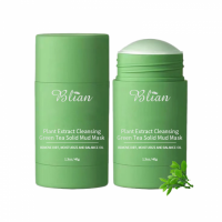 Free Sample Oem/odm Private Label Green Tea Clay Face Mask Stick Deep Cleansing Blackhead Remover Acne Treatment